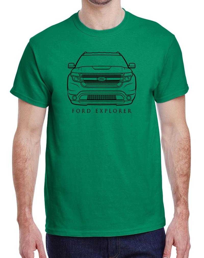 2011-15 Ford Explorer SUV Classic Front End Design Tshirt NEW | eBay