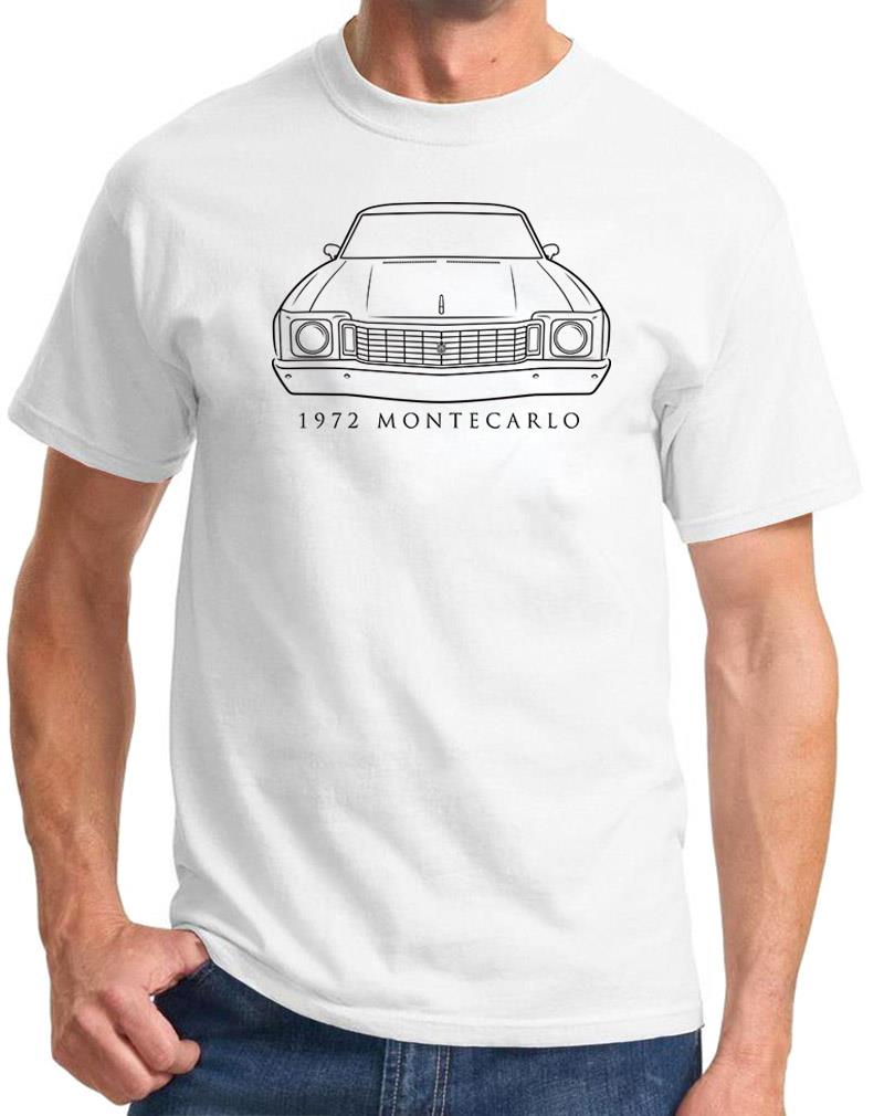 1972 Chevy Monte Carlo Classic Front End Design Tshirt NEW - Picture 7 of 23