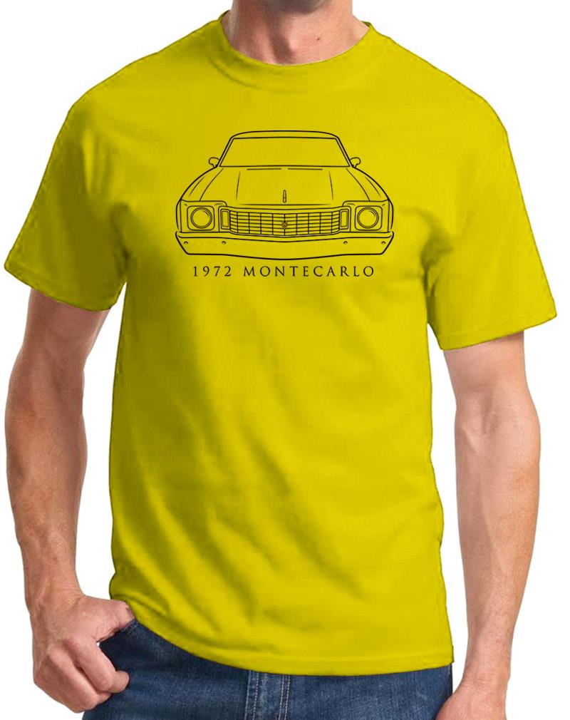 1972 Chevy Monte Carlo Classic Front End Design Tshirt NEW - Picture 8 of 23
