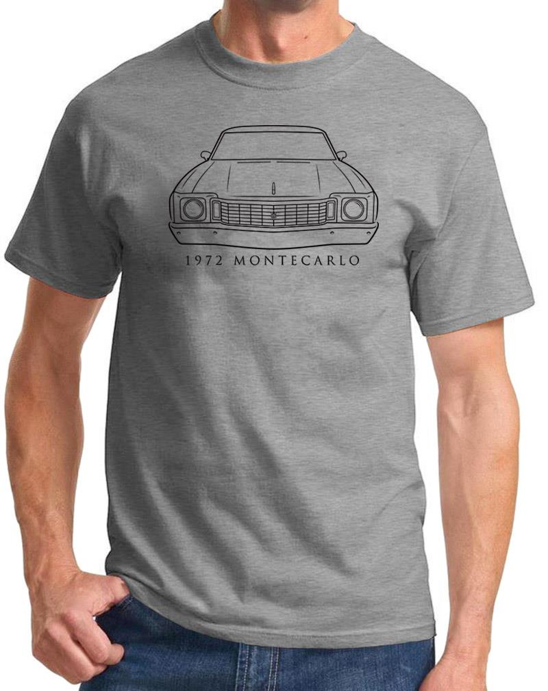 1972 Chevy Monte Carlo Classic Front End Design Tshirt NEW - Picture 4 of 23