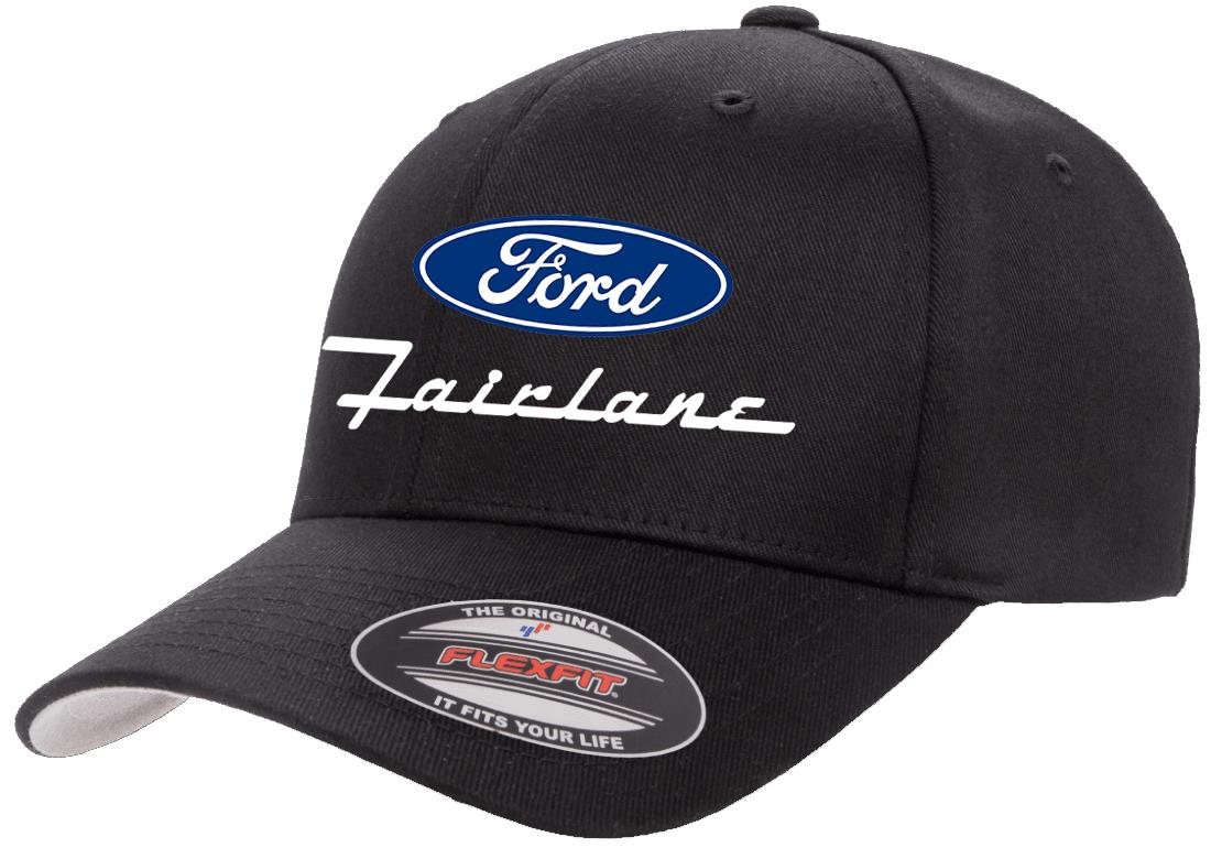Ford Fairlane Logo Classic Design Flexfit 6277 Hat Cap