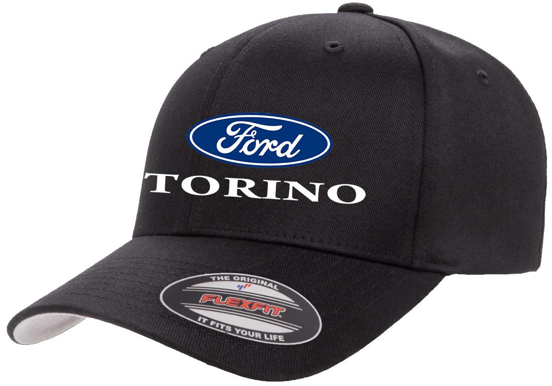 Ford Torino Logo Classic Design Flexfit 6277 Hat Cap