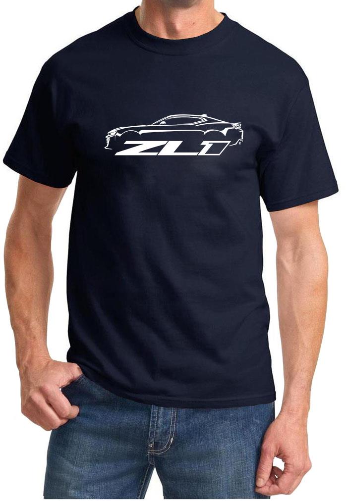 2013-17 Chevy Camaro ZL1 Classic Outline Design T-Shirt NEU - Bild 3 von 13