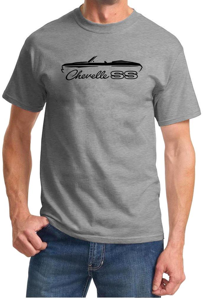1971 1972 Chevelle SS Convertible Classic Outline Design Tshirt NEW - Picture 7 of 13