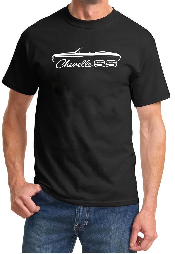 1971 1972 Chevelle SS Convertible Classic Outline Design Tshirt NEW - Picture 2 of 13
