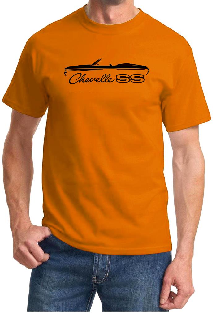 1971 1972 Chevelle SS Convertible Classic Outline Design Tshirt NEW - Picture 11 of 13