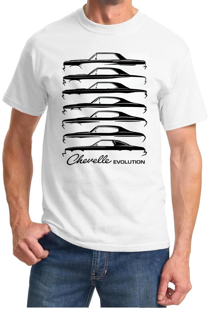 1964-77 Chevy Chevelle Evolution Classic Outline Design Tshirt NEW - Picture 9 of 13