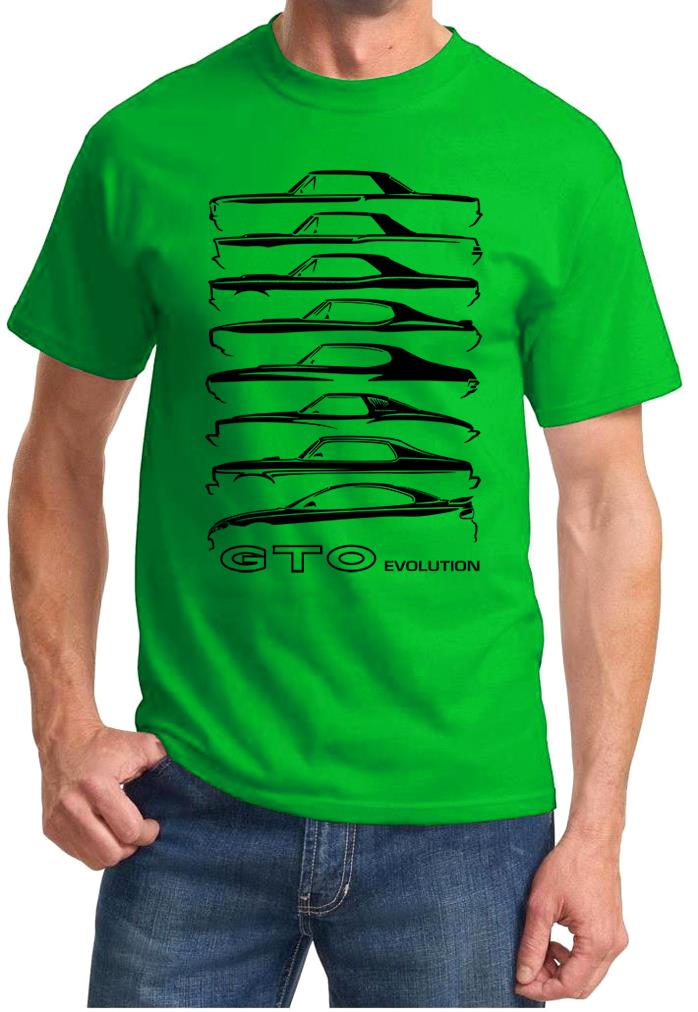 1964-06 Pontiac GTO Evolution Classic Outline Design Tshirt NEW - Picture 12 of 13