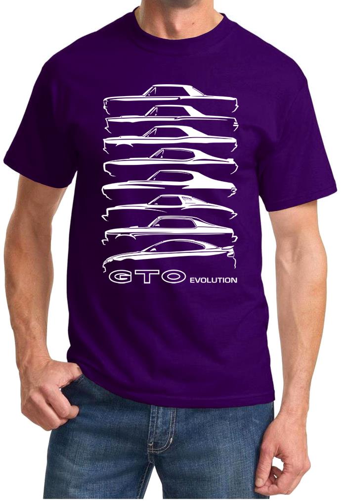 1964-06 Pontiac GTO Evolution Classic Outline Design Tshirt NEW - Picture 8 of 13