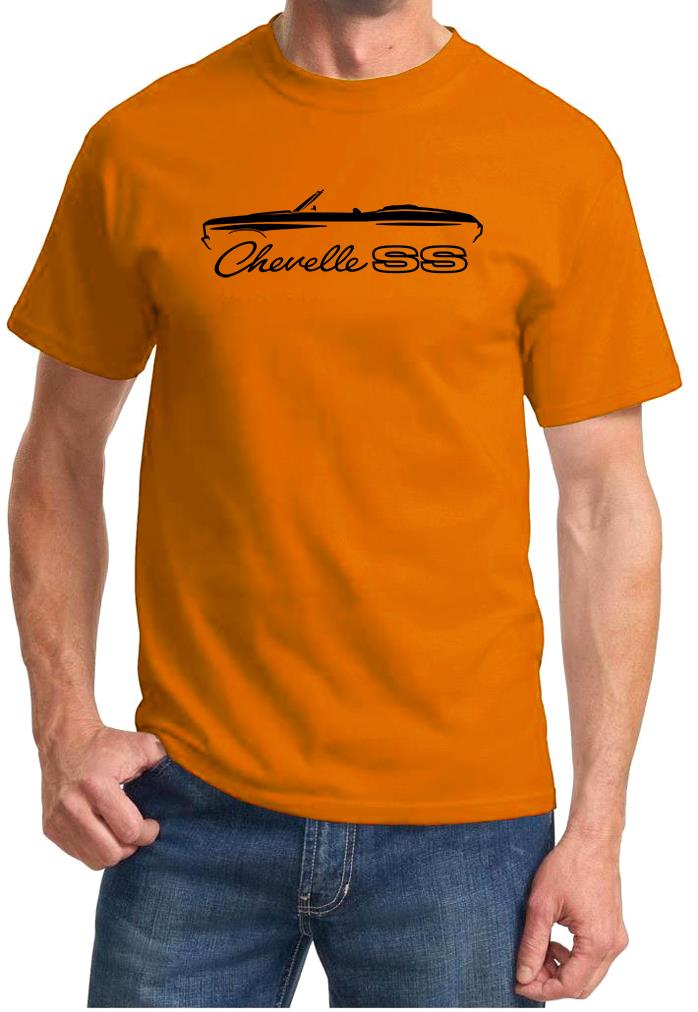 1970 Chevelle SS Convertible Classic Outline Design Tshirt NEU - Bild 11 von 13