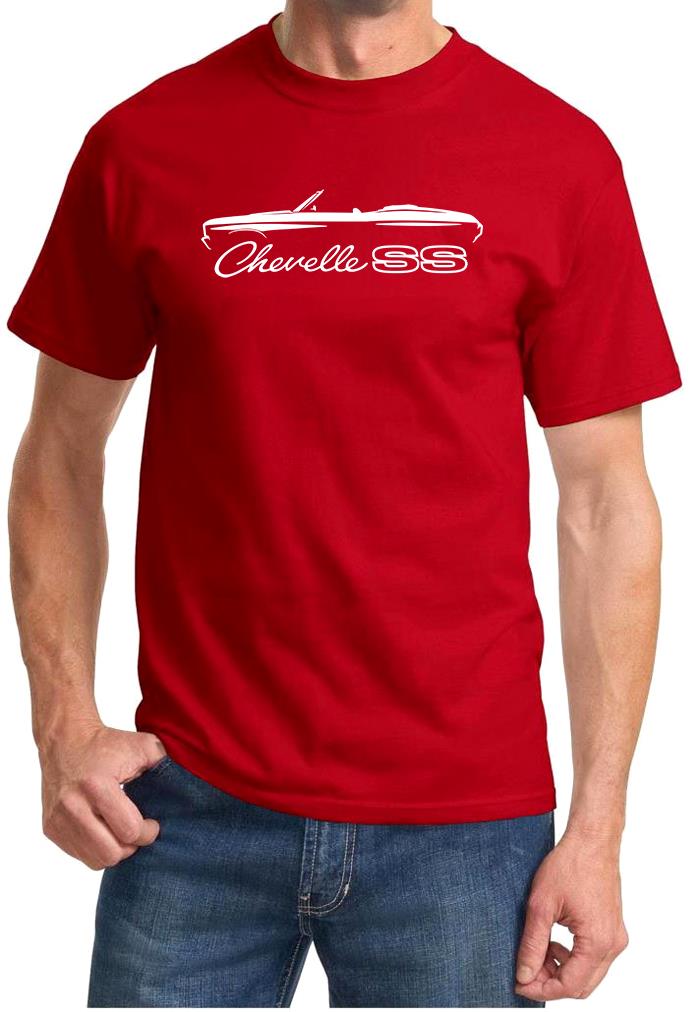 1970 Chevelle SS Convertible Classic Outline Design Tshirt NEU - Bild 13 von 13