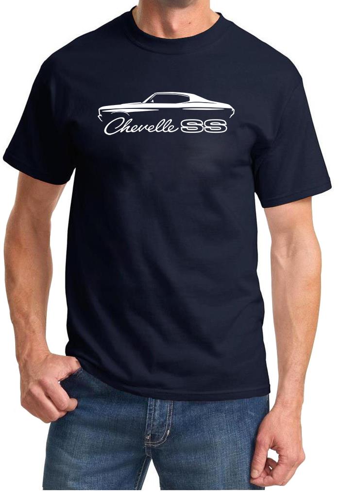 1970 Chevelle SS Hardtop Classic Outline Design Tshirt NEU - Bild 3 von 13