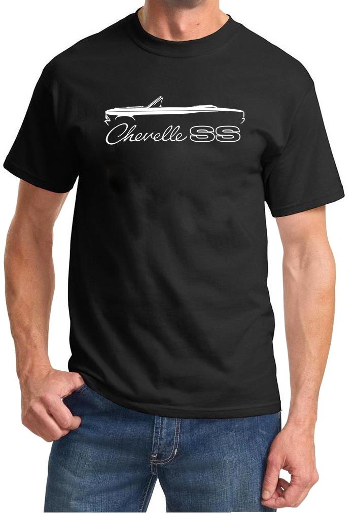1966 Chevelle SS Convertible Classic Outline Design Tshirt NEW - Picture 2 of 13