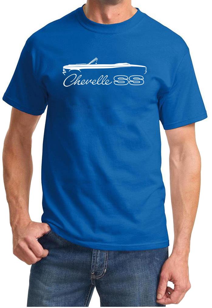 1966 Chevelle SS Convertible Classic Outline Design Tshirt NEW - Picture 4 of 13