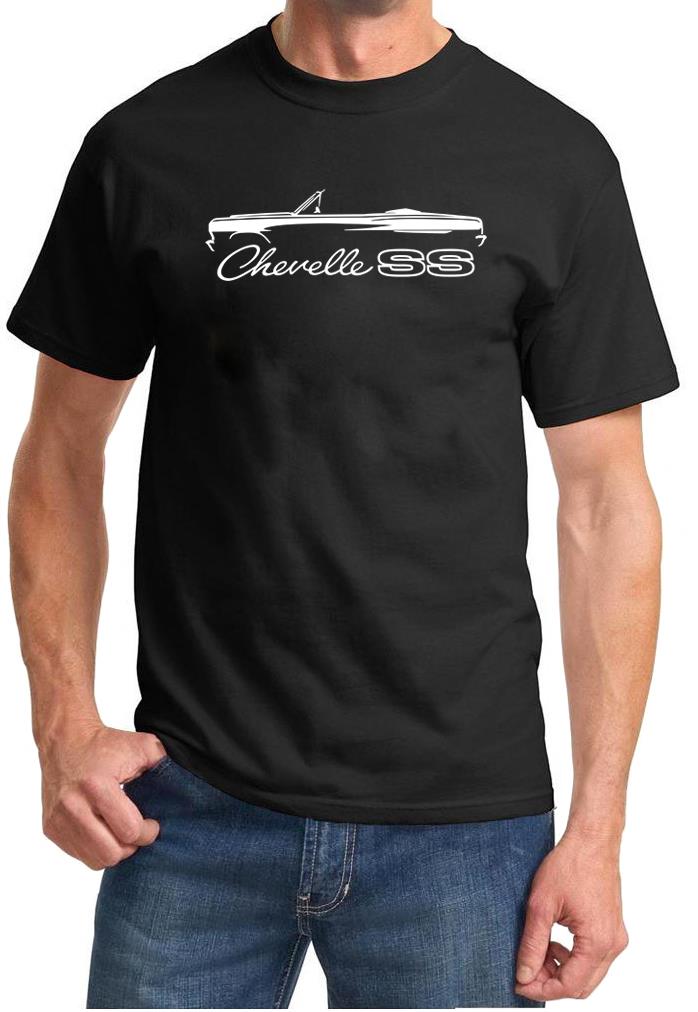 1964 1965 Chevelle SS Convertible Classic Outline Design Tshirt NEW - Picture 2 of 13