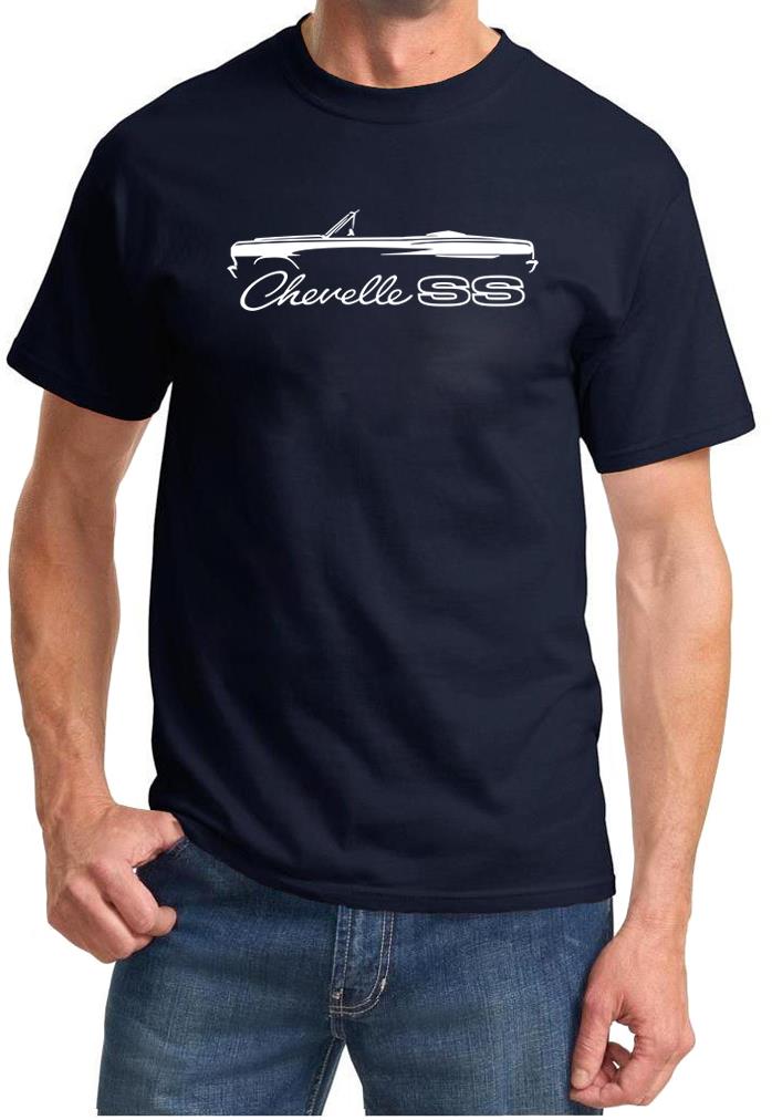 1964 1965 Chevelle SS Convertible Classic Outline Design Tshirt NEW - Picture 3 of 13