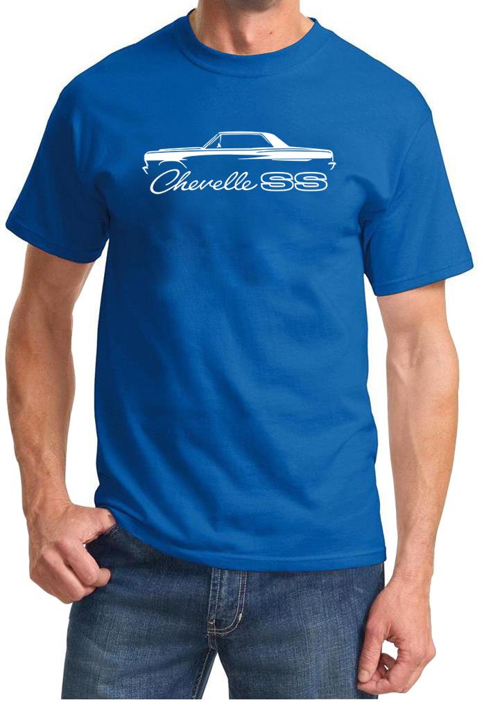 1964 1965 Chevelle SS Hardtop Classic Outline Design Tshirt NEW - Picture 4 of 13