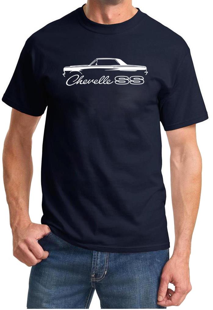 1964 1965 Chevelle SS Hardtop Classic Outline Design Tshirt NEW - Picture 3 of 13