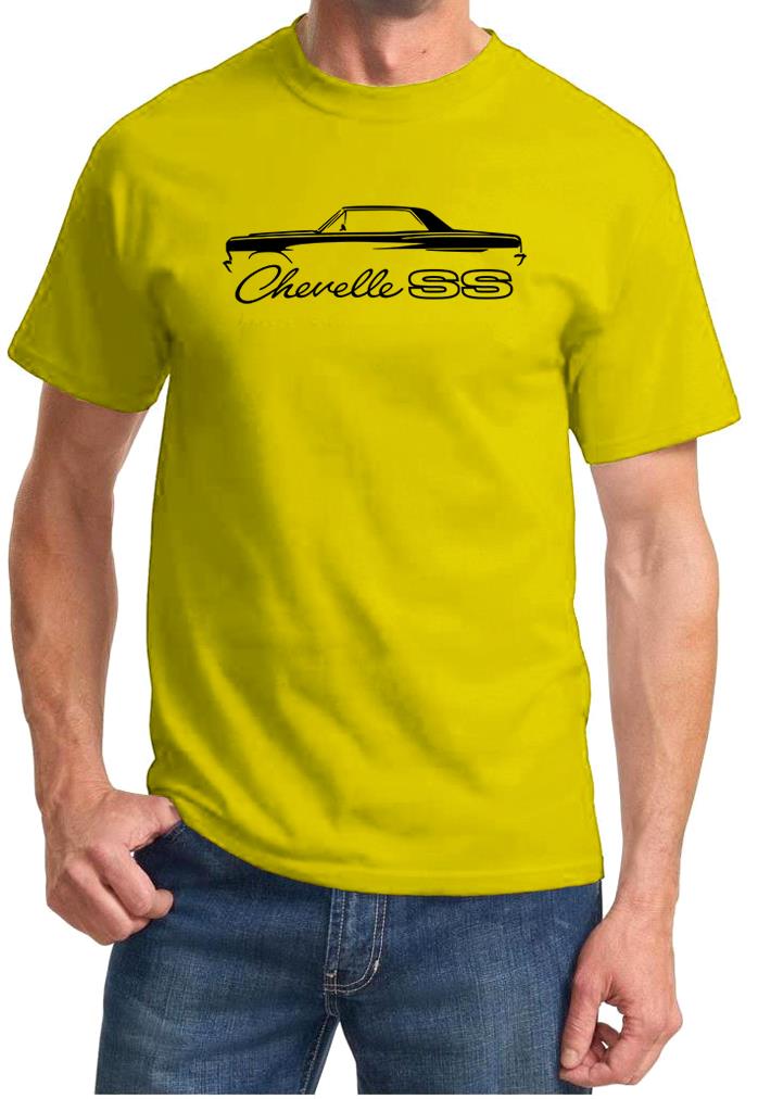 1964 1965 Chevelle SS Hardtop Classic Outline Design Tshirt NEW - Picture 10 of 13