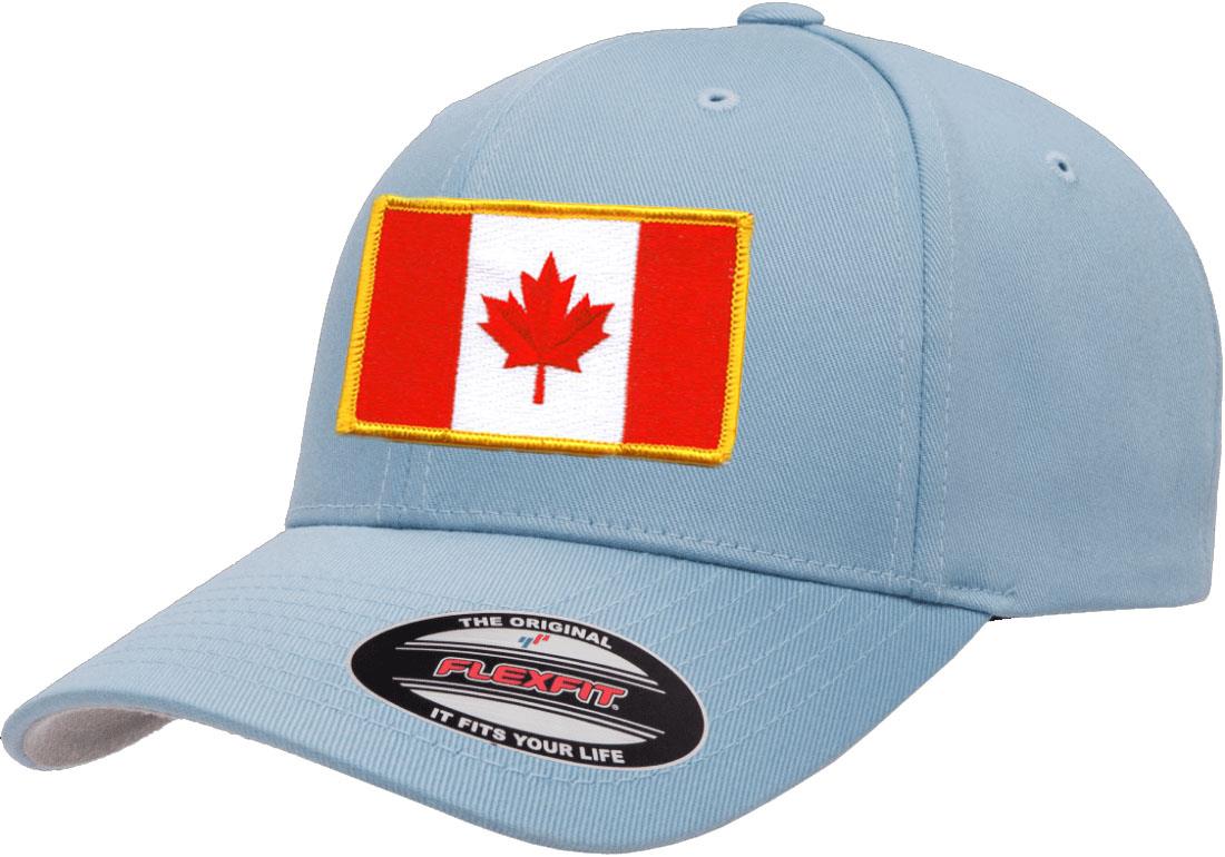 Canada Country Flag Flexfit 6277 Athletic Baseball Fitted Hat Cap - Picture 11 of 26