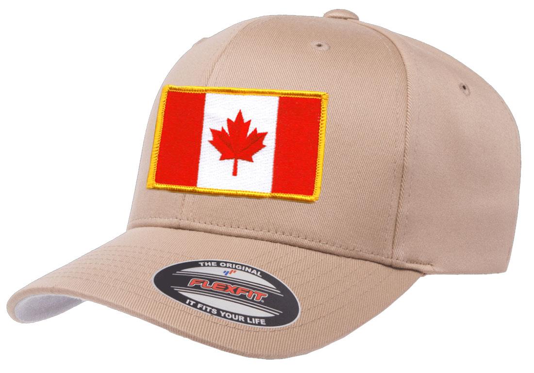 Canada Country Flag Flexfit 6277 Athletic Baseball Fitted Hat Cap - Picture 10 of 26