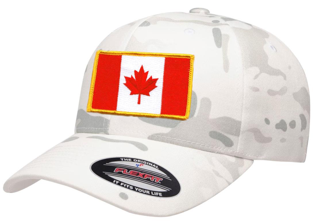 Canada Country Flag Flexfit 6277 Athletic Baseball Fitted Hat Cap - Picture 17 of 26