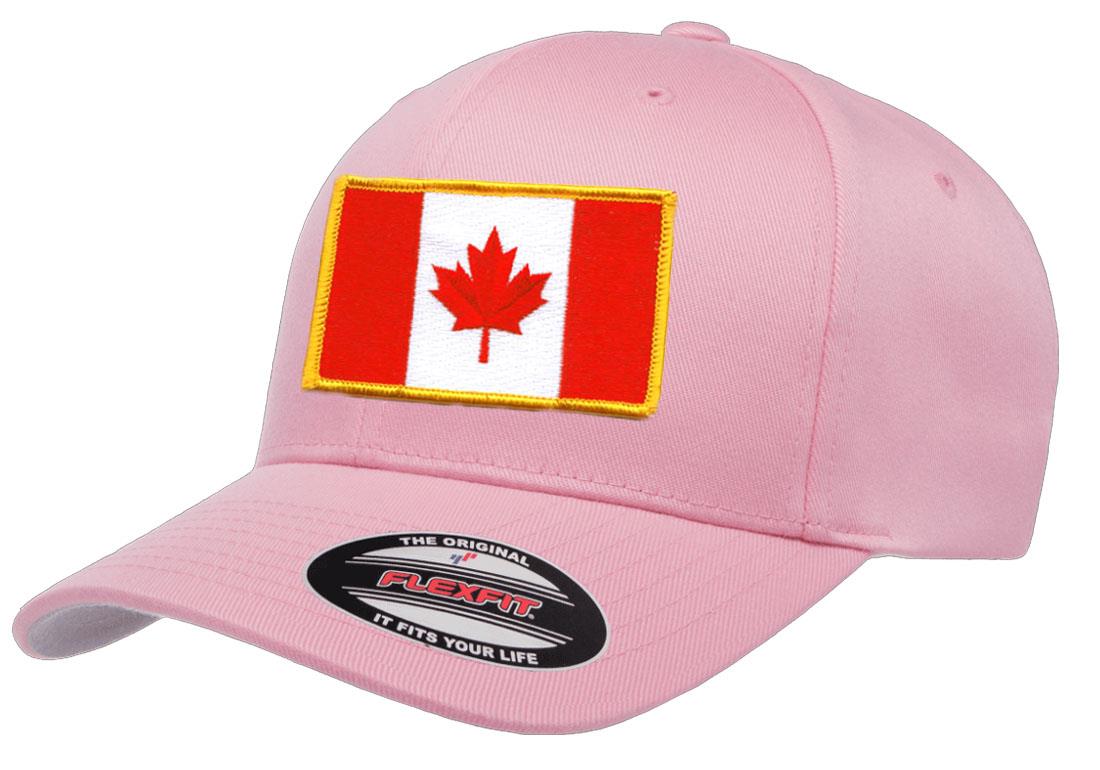 Canada Country Flag Flexfit 6277 Athletic Baseball Fitted Hat Cap - Picture 22 of 26