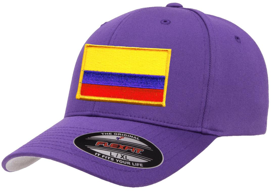Gorra de béisbol atlético con bandera del país de Colombia Flexfit 6277 - Imagen 23 de 26