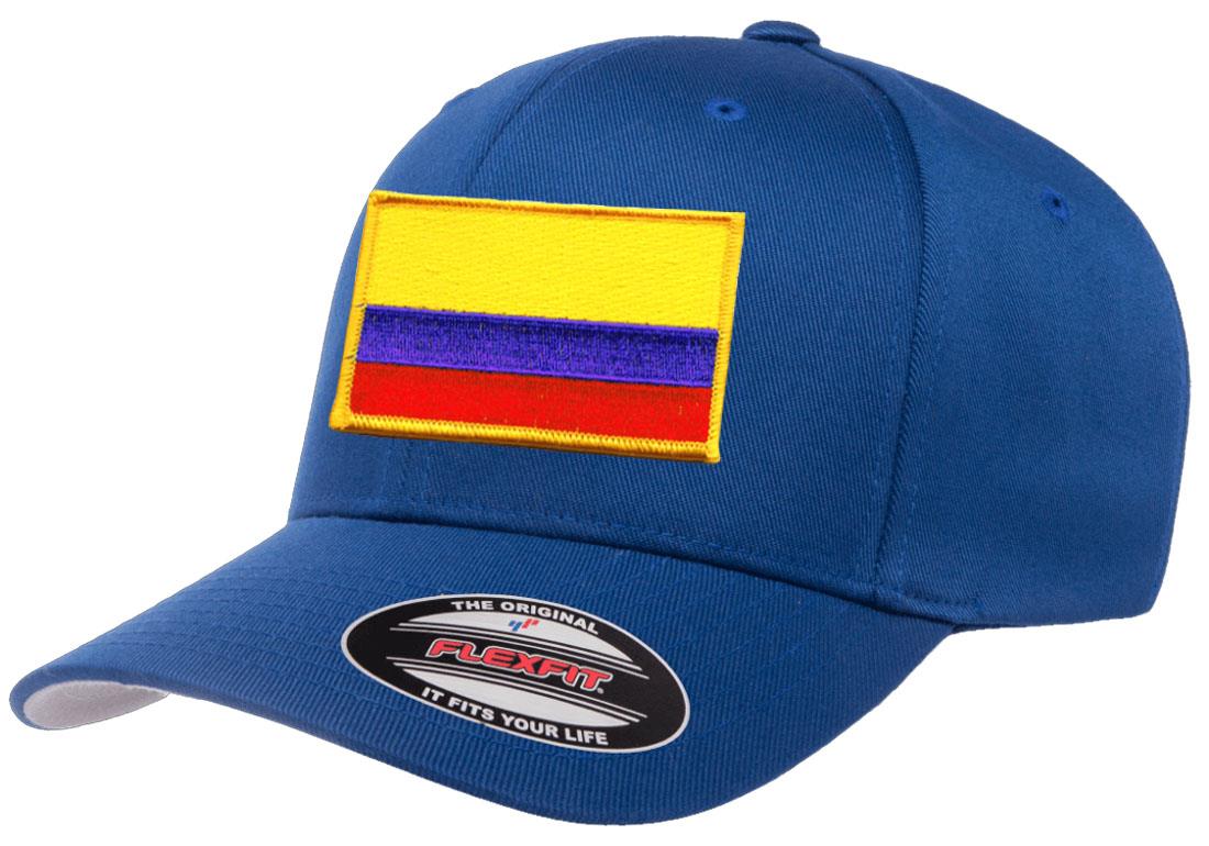 Gorra de béisbol atlético con bandera del país de Colombia Flexfit 6277 - Imagen 25 de 26