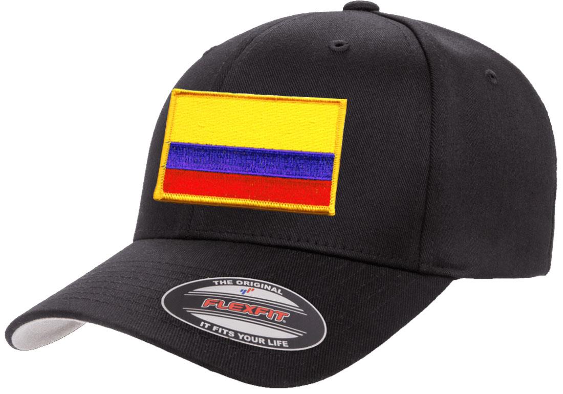 Gorra de béisbol atlético con bandera del país de Colombia Flexfit 6277 - Imagen 4 de 26