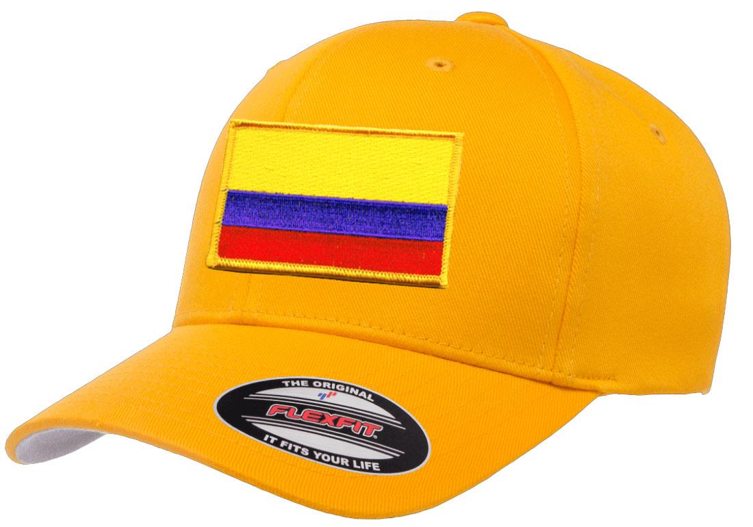 Gorra de béisbol atlético con bandera del país de Colombia Flexfit 6277 - Imagen 8 de 26