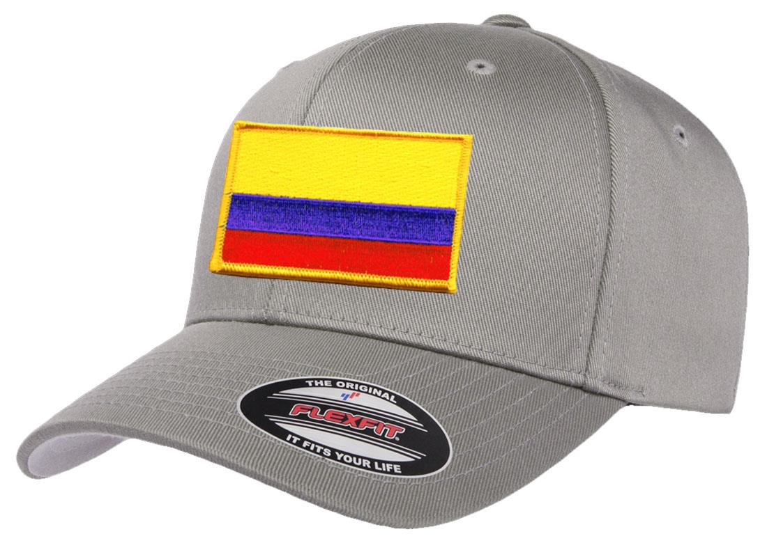 Gorra de béisbol atlético con bandera del país de Colombia Flexfit 6277 - Imagen 9 de 26