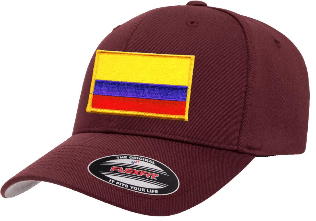 Gorra de béisbol atlético con bandera del país de Colombia Flexfit 6277 - Imagen 12 de 26