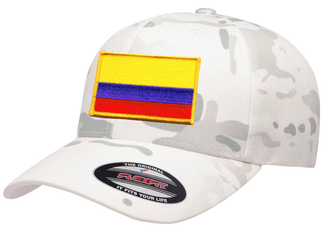 Gorra de béisbol atlético con bandera del país de Colombia Flexfit 6277 - Imagen 17 de 26