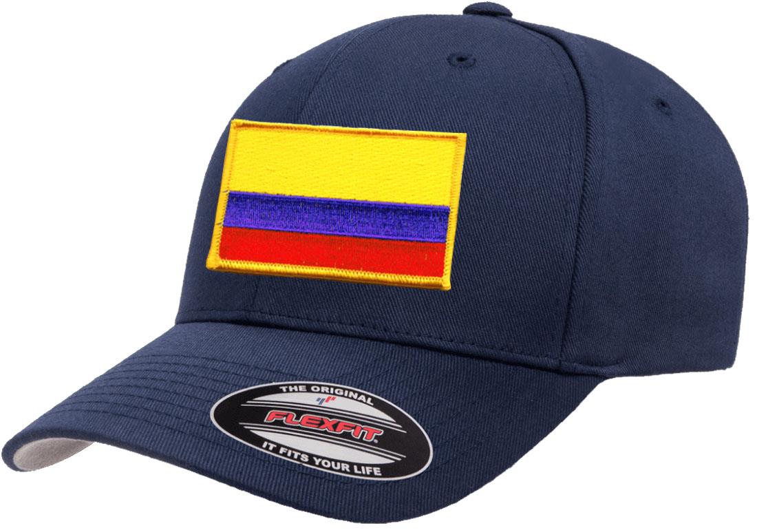 Gorra de béisbol atlético con bandera del país de Colombia Flexfit 6277 - Imagen 18 de 26