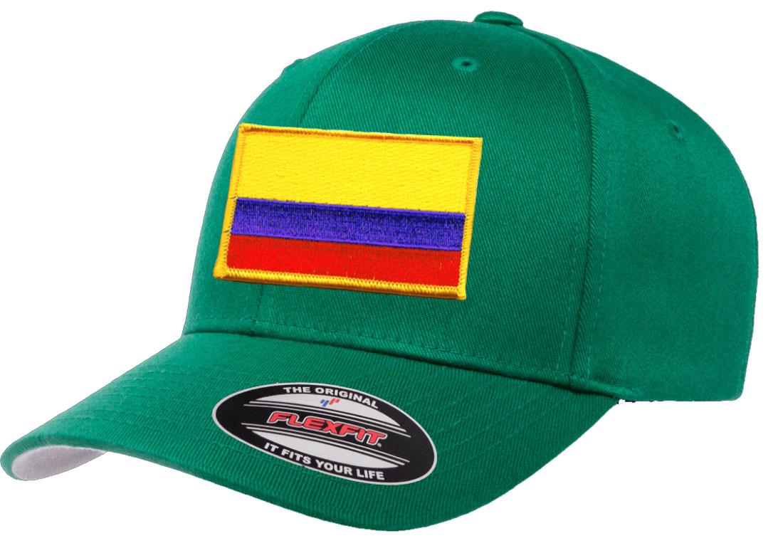 Gorra de béisbol atlético con bandera del país de Colombia Flexfit 6277 - Imagen 21 de 26