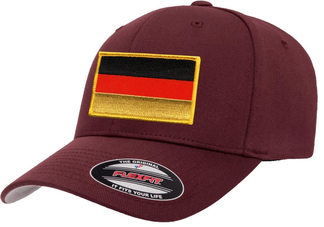 Germany Country Flag Flexfit 6277 Athletic Baseball Fitted Hat Cap - Picture 12 of 26