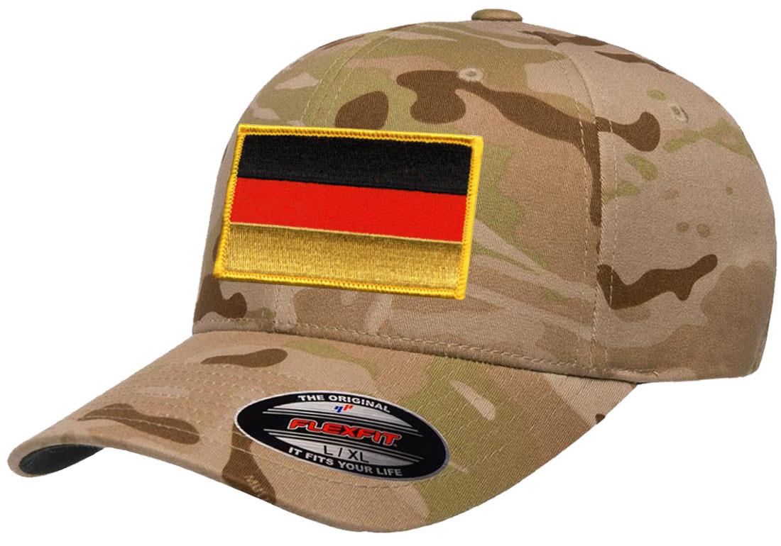 Germany Country Flag Flexfit 6277 Athletic Baseball Fitted Hat Cap - Picture 15 of 26
