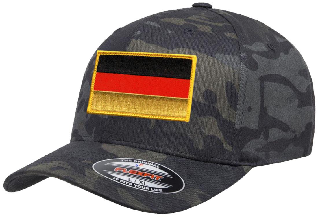 Germany Country Flag Flexfit 6277 Athletic Baseball Fitted Hat Cap - Picture 13 of 26