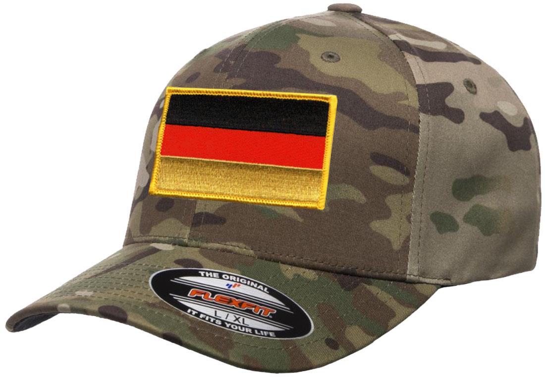 Germany Country Flag Flexfit 6277 Athletic Baseball Fitted Hat Cap - Picture 14 of 26