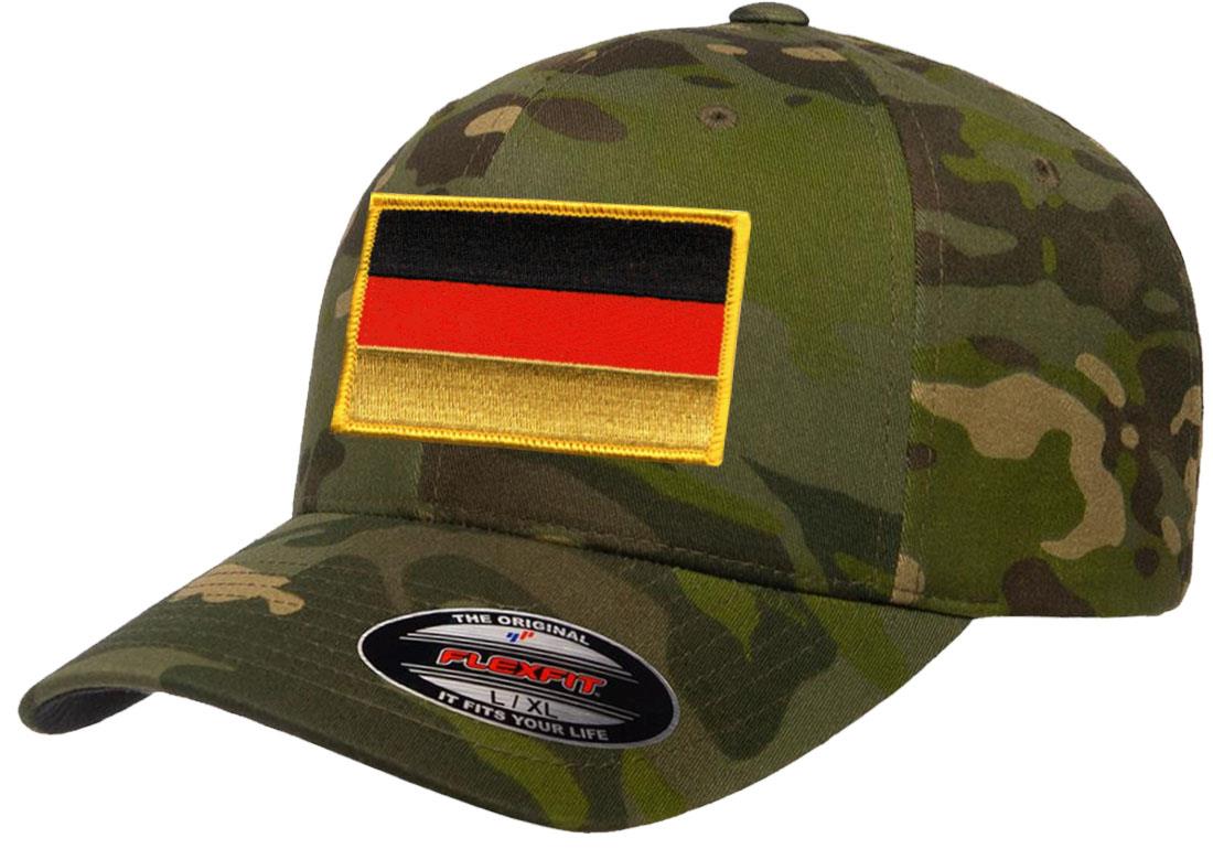 Germany Country Flag Flexfit 6277 Athletic Baseball Fitted Hat Cap - Picture 16 of 26