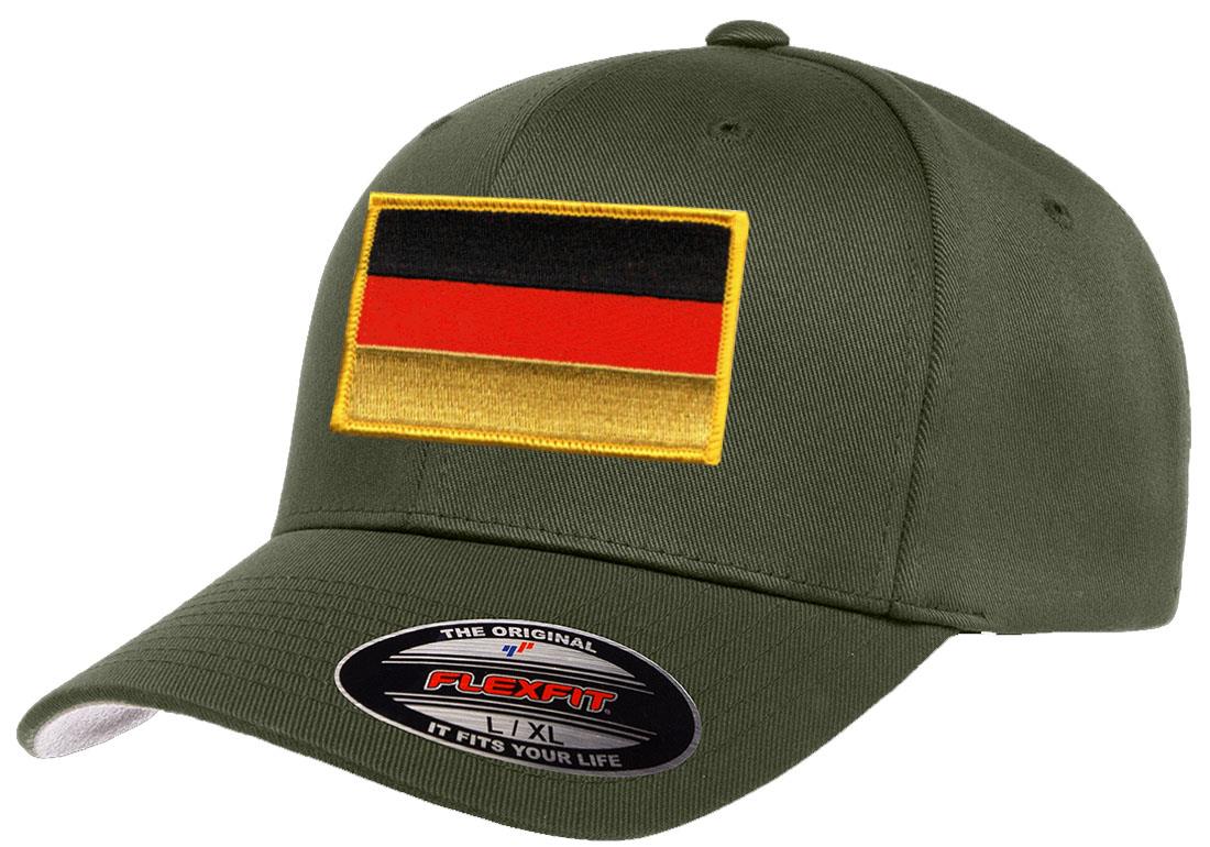 Germany Country Flag Flexfit 6277 Athletic Baseball Fitted Hat Cap - Picture 19 of 26
