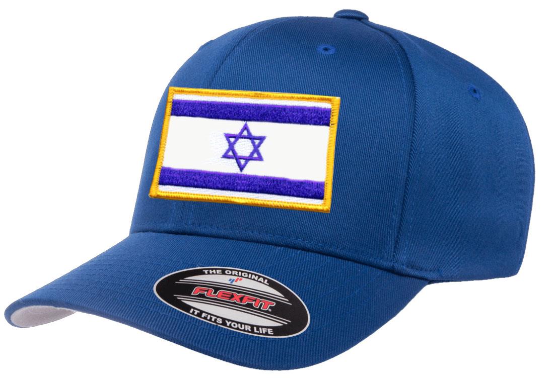 Israel Country Flag Flexfit 6277 Athletic Baseball Fitted Hat Cap - Picture 25 of 26