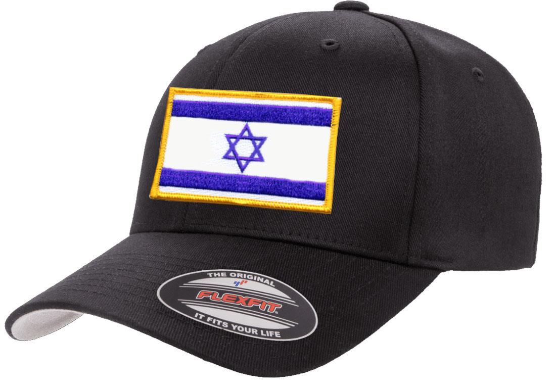 Israel Country Flag Flexfit 6277 Athletic Baseball Fitted Hat Cap - Picture 4 of 26