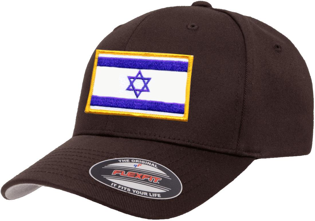 Israel Country Flag Flexfit 6277 Athletic Baseball Fitted Hat Cap - Picture 5 of 26