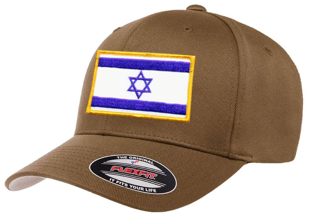 Israel Country Flag Flexfit 6277 Athletic Baseball Fitted Hat Cap - Picture 6 of 26