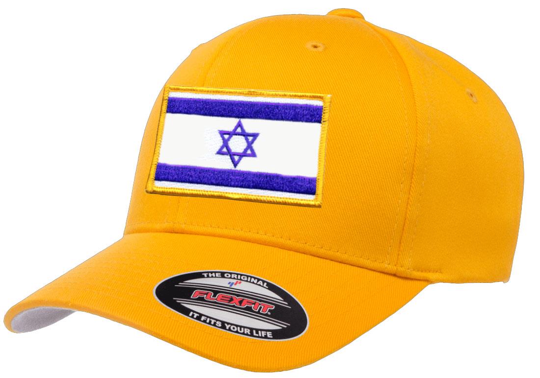 Israel Country Flag Flexfit 6277 Athletic Baseball Fitted Hat Cap - Picture 8 of 26