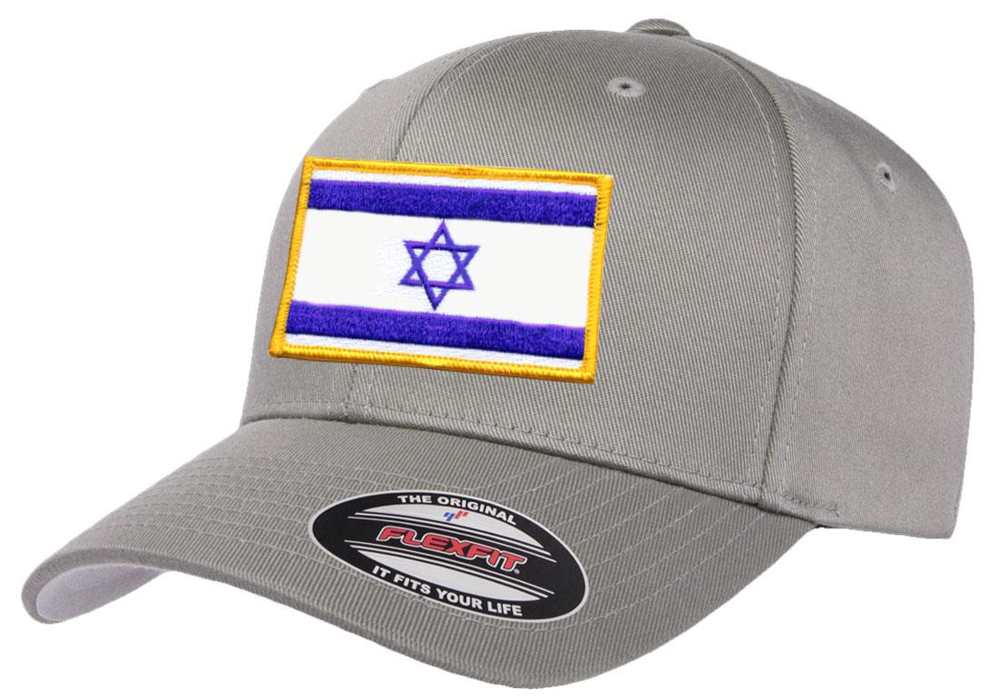 Israel Country Flag Flexfit 6277 Athletic Baseball Fitted Hat Cap - Picture 9 of 26
