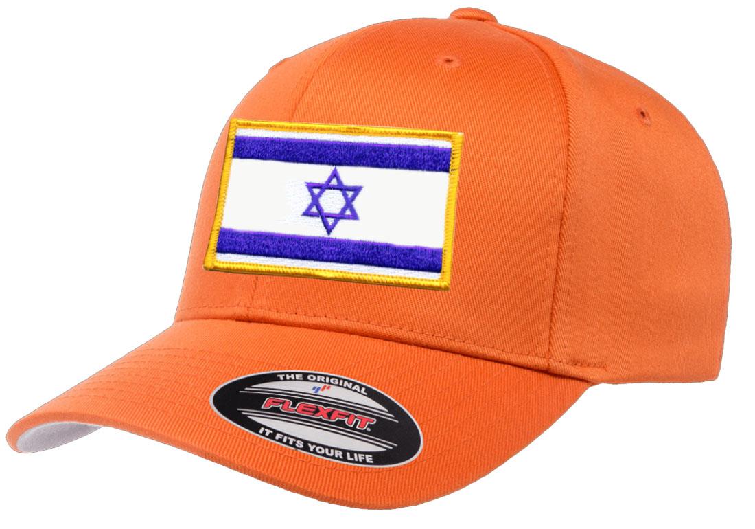 Israel Country Flag Flexfit 6277 Athletic Baseball Fitted Hat Cap - Picture 20 of 26