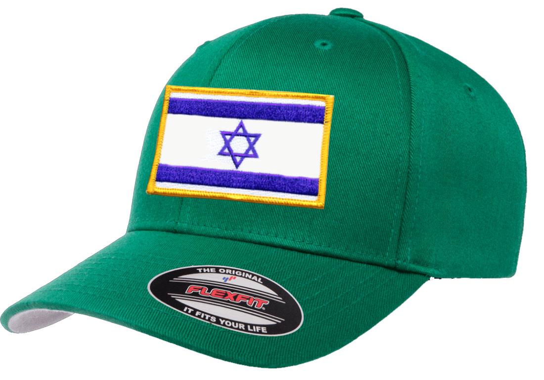 Israel Country Flag Flexfit 6277 Athletic Baseball Fitted Hat Cap - Picture 21 of 26